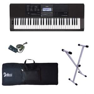 CT X870IN Casio Keyboard with Adaptor Bag and Amee Grey Stand Combo Package